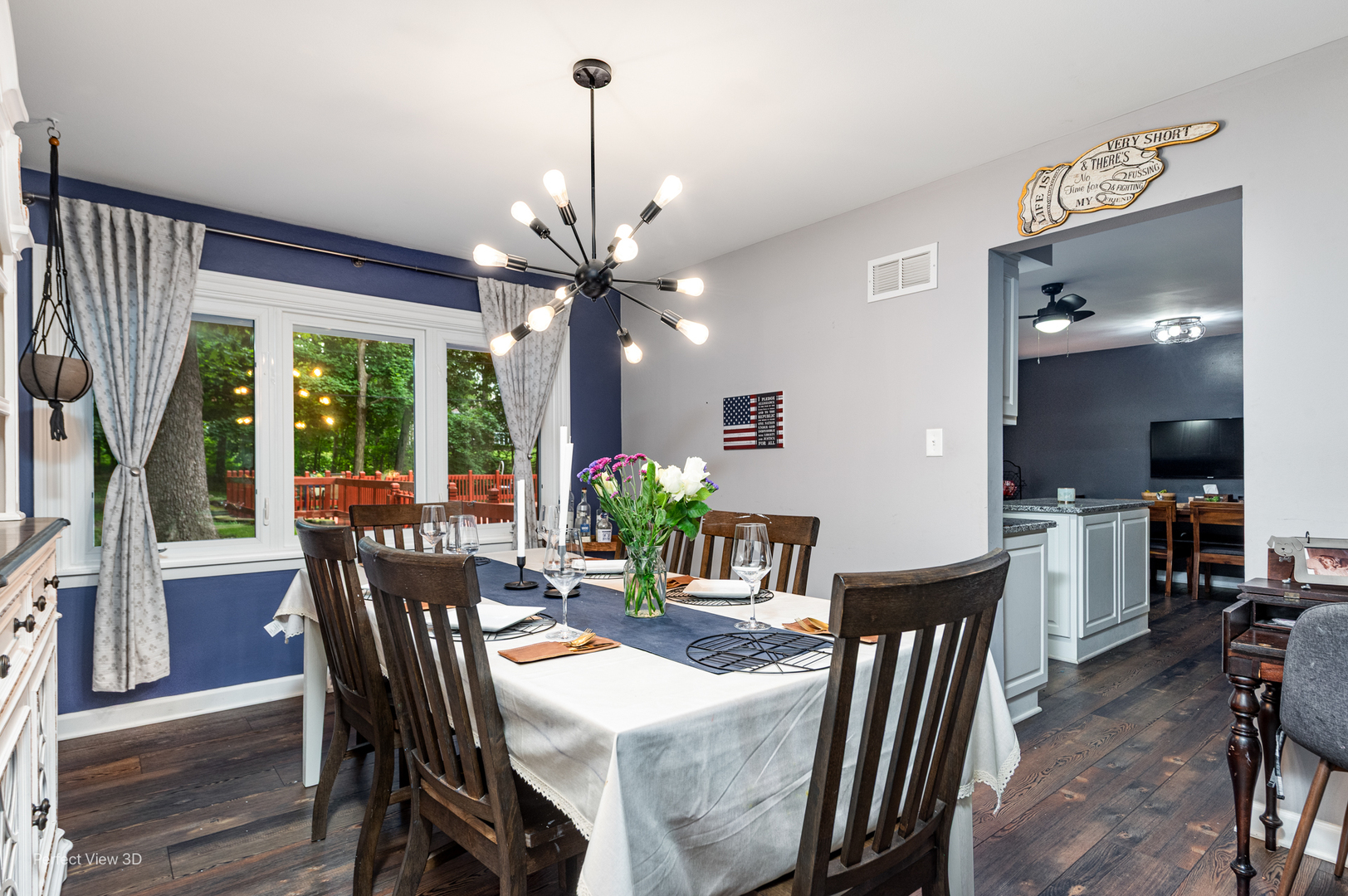 20131 East Brightway Road Mokena, IL 60448 - Photo 5 of 26 a view of a dining room with furniture window and wooden floor
