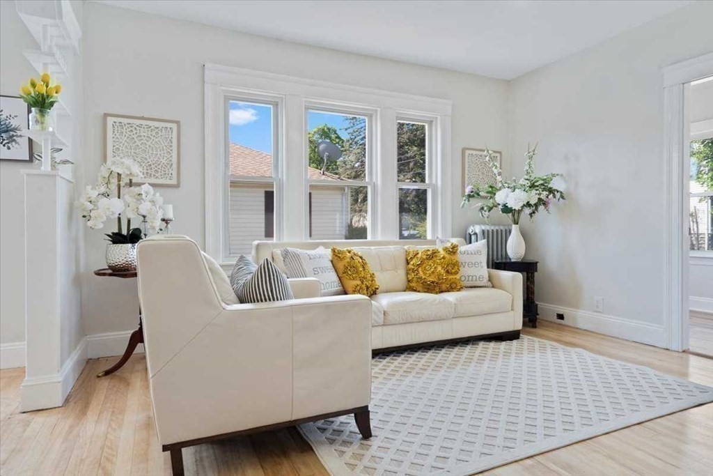 5 Locust Avenue Worcester, MA 01604 - Photo 19 of 40 a living room with furniture and wooden floor