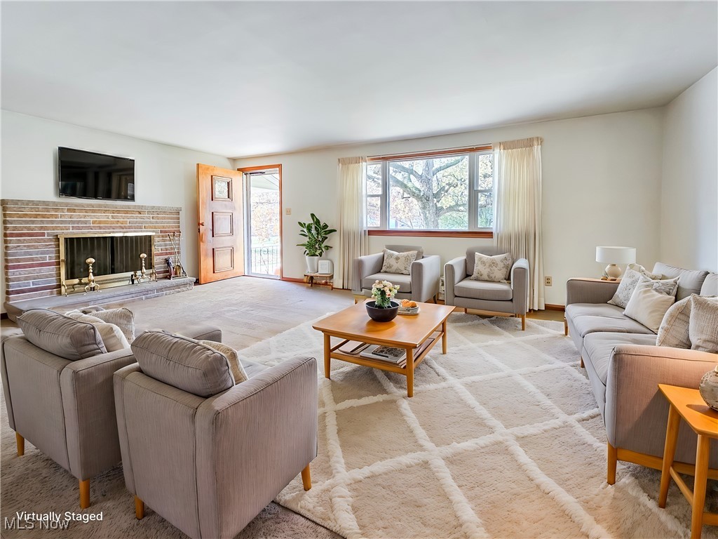 6040 Firestone Road Northeast Canton, OH 44721 - Photo 8 of 26 Virtually Staged Living Room