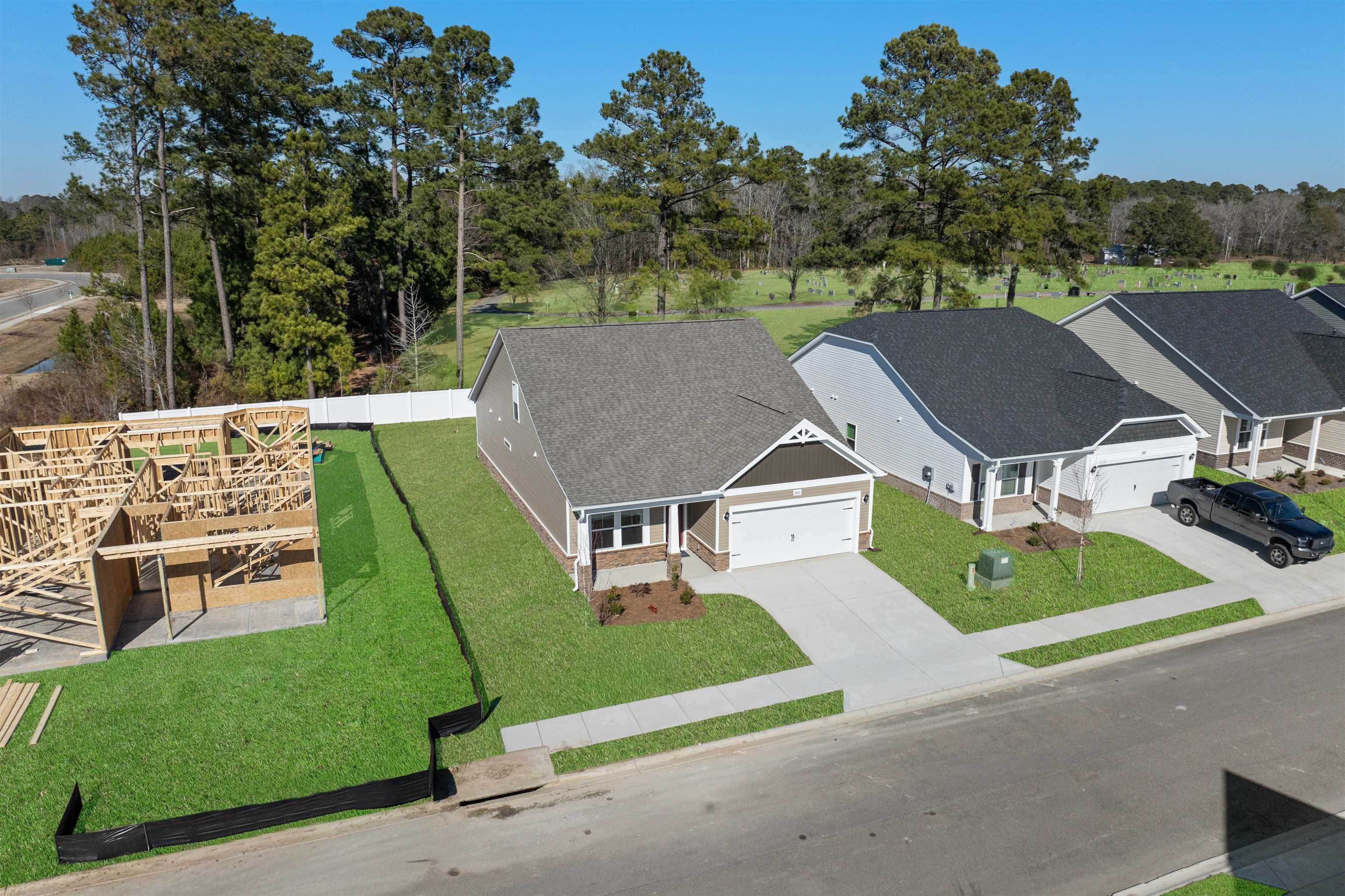 2491 Campton Loop Conway, SC 29527 - Photo 2 of 38 Bird's eye view of a tree filled landscape