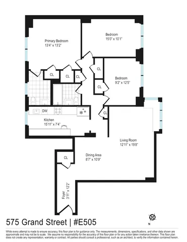 $1,100,000 | 575 Grand Street, Unit E505 | Lower East Side