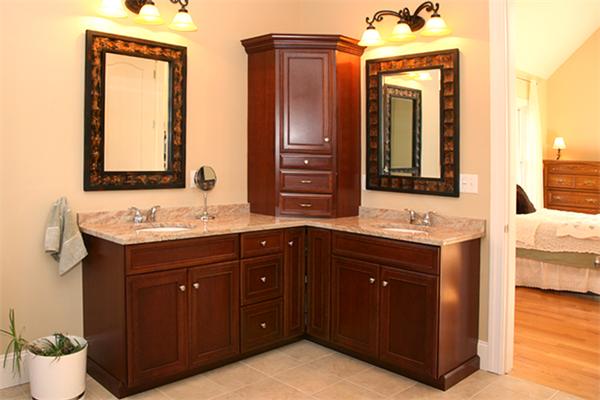 115 A Lakeshore Road Boxford, MA 01921 - Photo 16 of 29 a bathroom with a granite countertop sink and a mirror