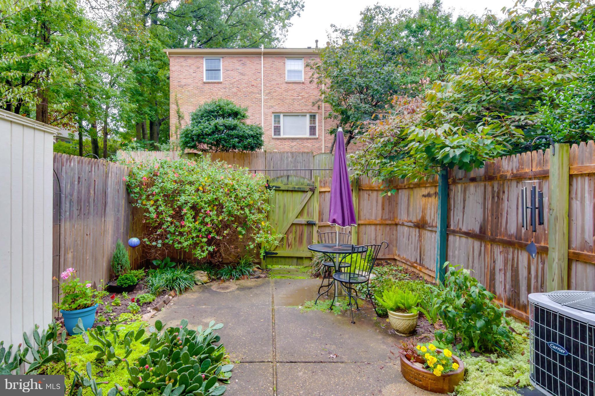 8317 Kingsgate Road, Unit 517 Springfield, VA 22152 - Photo 4 of 30 a backyard of a house with a garden and plants