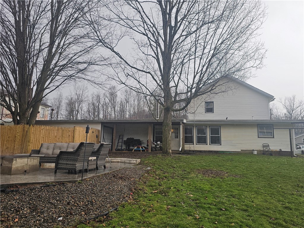 8119 Dutch Street Road Mount Morris, NY 14510 - Photo 3 of 25 Backyard with Patio