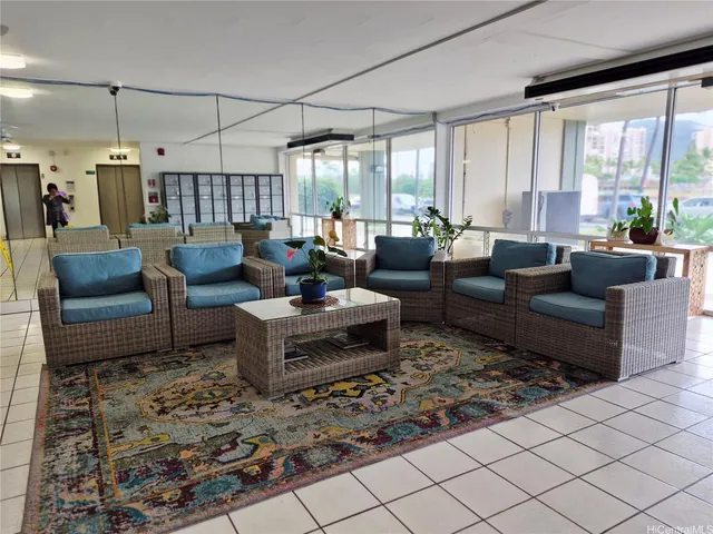 a view of a lake with a city