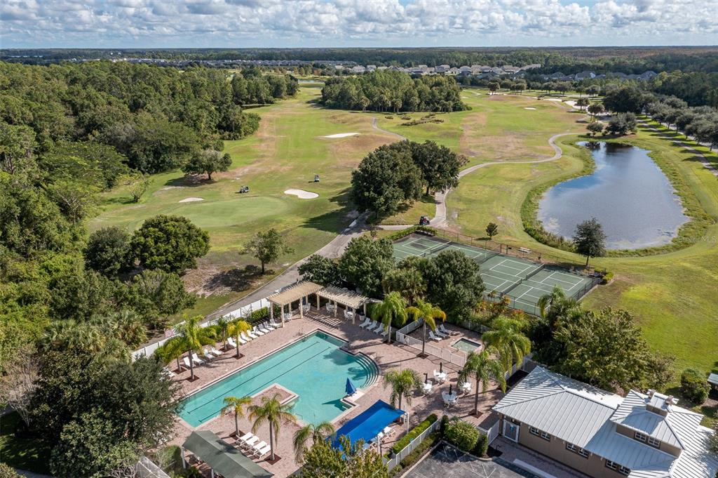 7501 Wing Span Way Harmony, FL 34773 - Photo 26 of 30 an aerial view of a house with a lake view