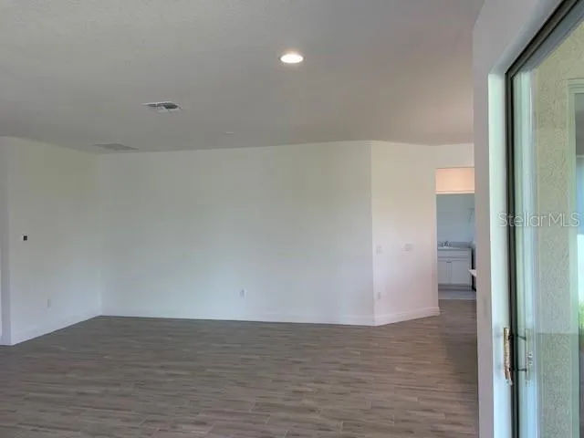 a view of an empty room