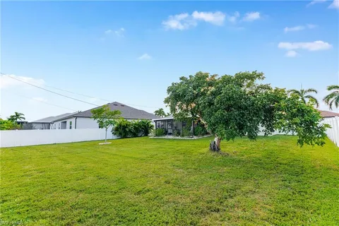 a view of an outdoor space and swimming pool