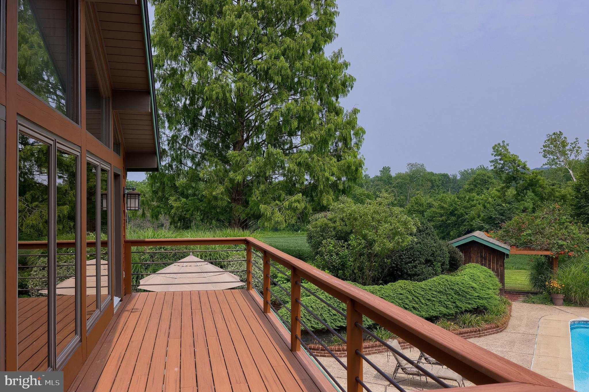 5776 Pheasant Run Road Hellam, PA 17406 - Photo 42 of 56 a balcony with wooden floor and outdoor space
