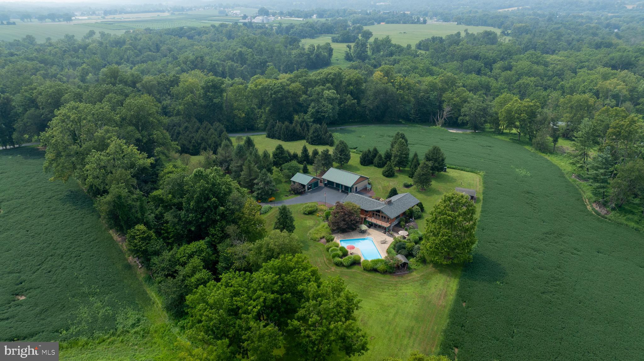 5776 Pheasant Run Road Hellam, PA 17406 - Photo 56 of 56 an aerial view of a house with a yard