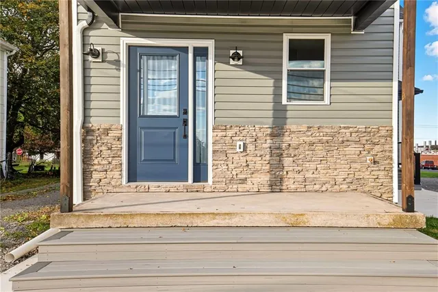 a view of a house with a window