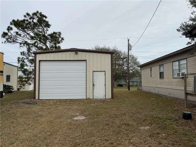 a view of a storage room with chairs