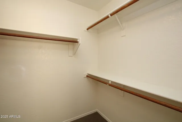 a close up view of racks on the wall