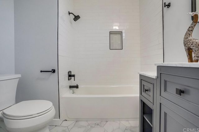 a close up of a bathtub