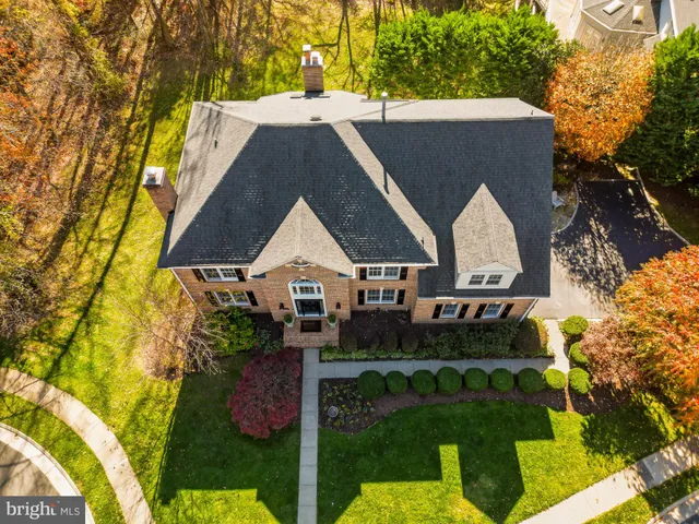 a aerial view of a house