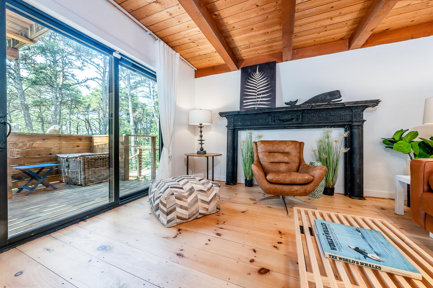 215 Gull Pond Road Wellfleet, MA 02667 - Photo 17 of 47 a bedroom with furniture and a window