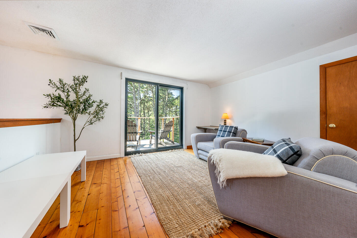 215 Gull Pond Road Wellfleet, MA 02667 - Photo 21 of 47 a living room with furniture and a large window