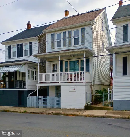 a front view of a building