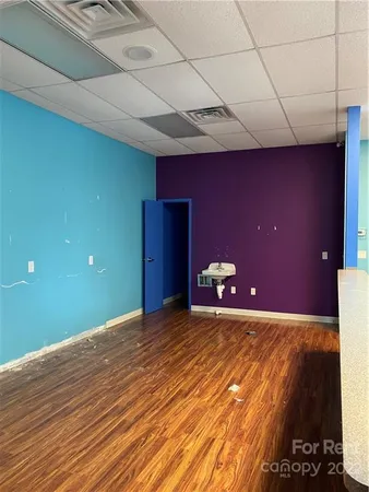 a view of a livingroom with a chair