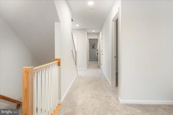 a view of a hallway with a hallway