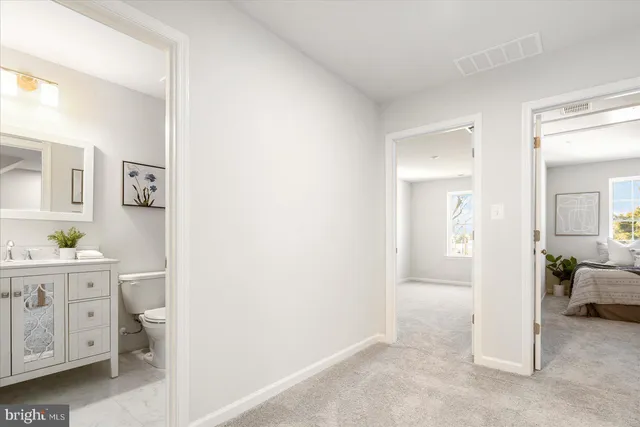 a view of an empty room