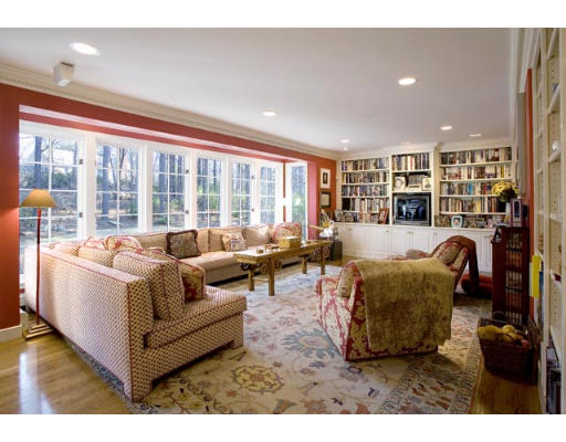 220 Ridgeway Road Weston, MA 02493 - Photo 5 of 12 a living room with furniture potted plant and a large window