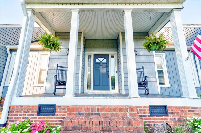 a view of a door of the house