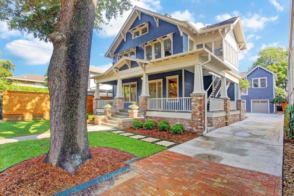 Beautifully restore Montrose home. Unit B is located on the second and third floor of the main home with access via the stairway on the right of the front porch.