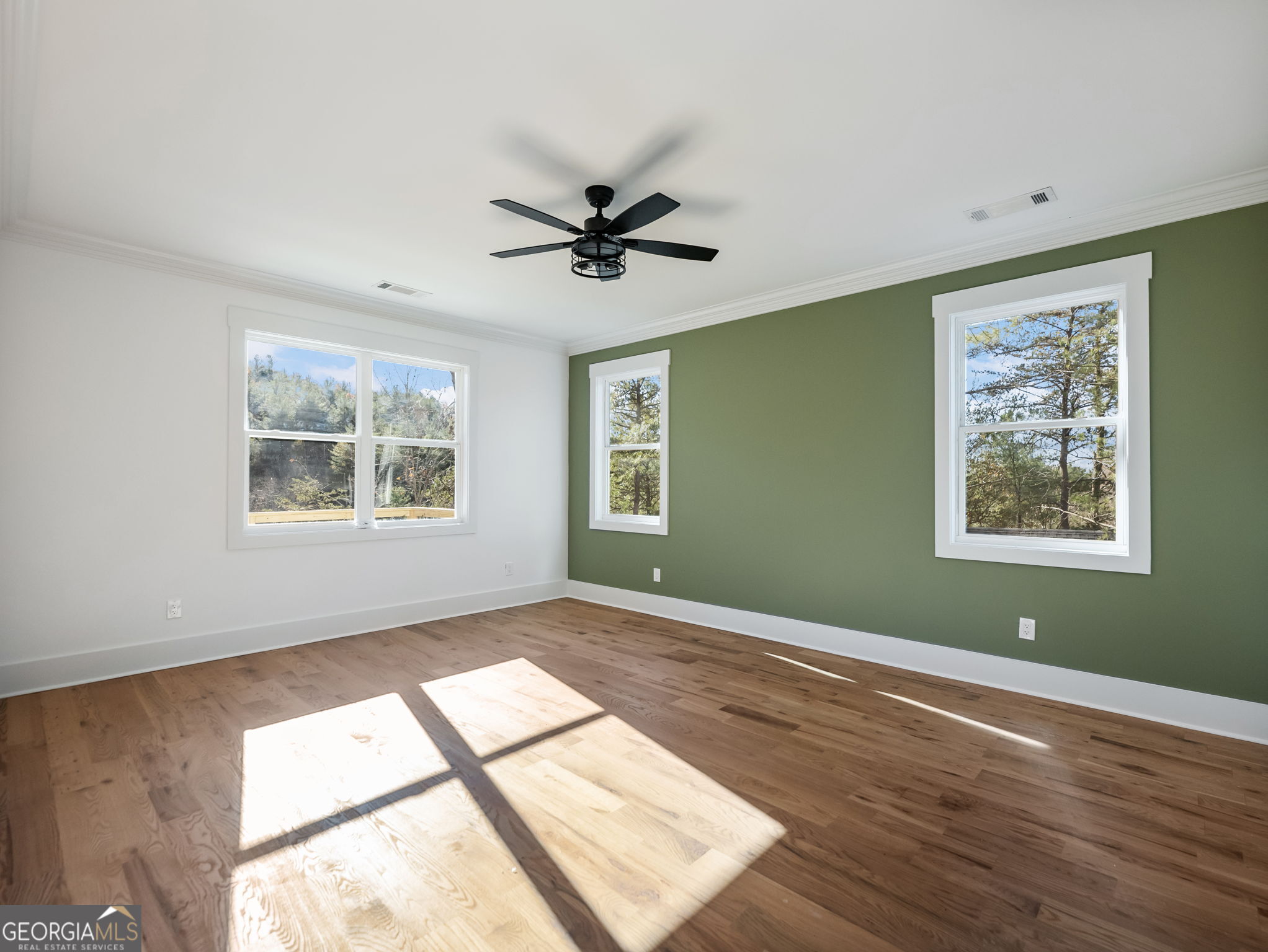 150 Alte Bruecke Strasse Helen, GA 30545 - Photo 32 of 43 a view of an empty room with window and wooden floor