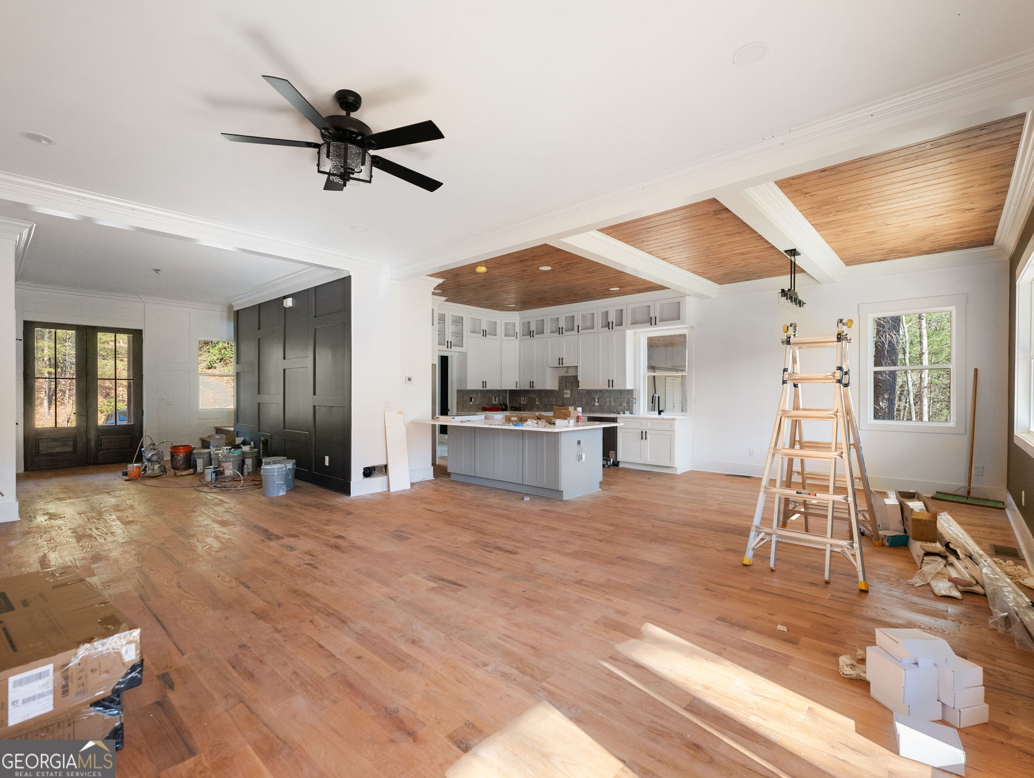 150 Alte Bruecke Strasse Helen, GA 30545 - Photo 7 of 43 a view of a livingroom with a furniture a ceiling fan and window