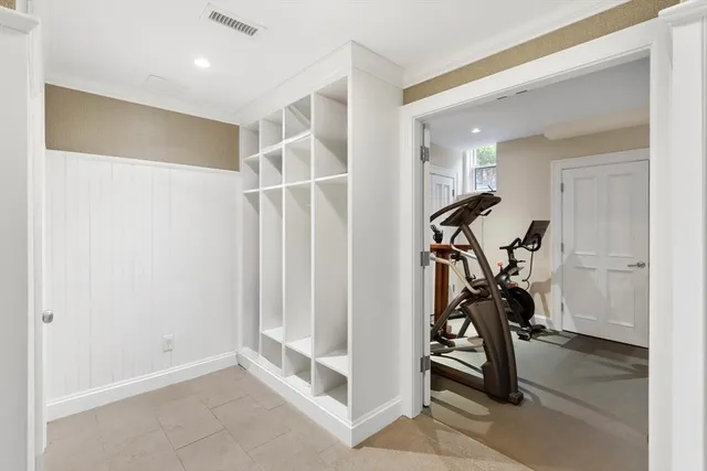 a view of a storage & utility room