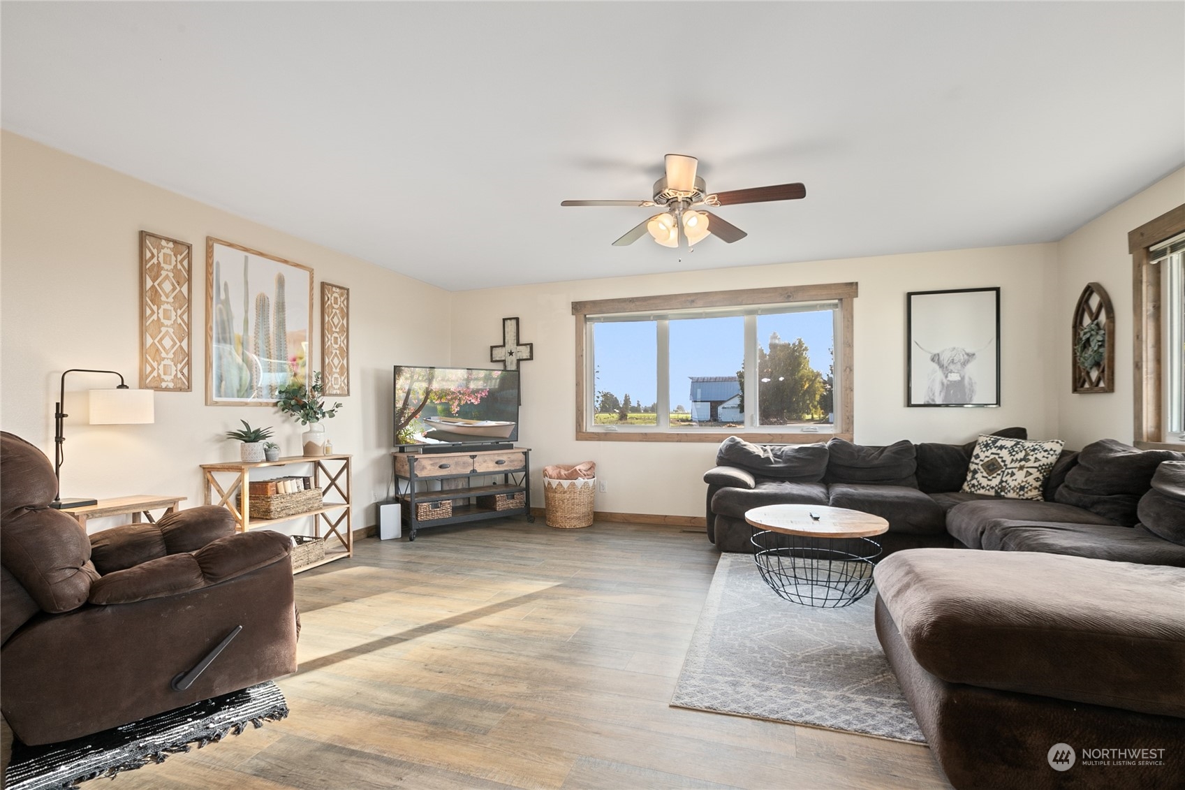 9699 Double Ditch Road Lynden, WA 98264 - Photo 12 of 40 a living room with furniture and a large window