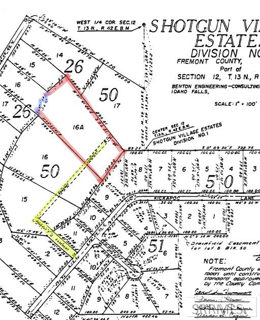 4047 Kickapoo Circle Island Park, ID 83429 - Photo 3 of 5 Plat with Easement Access