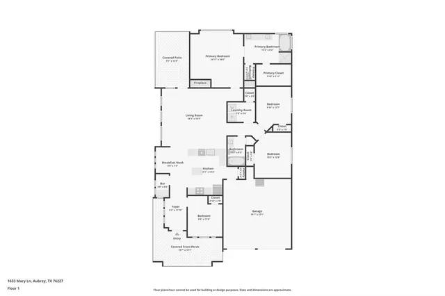 $330,000 | 1633 Mary Lane, Providence Village, TX 76227