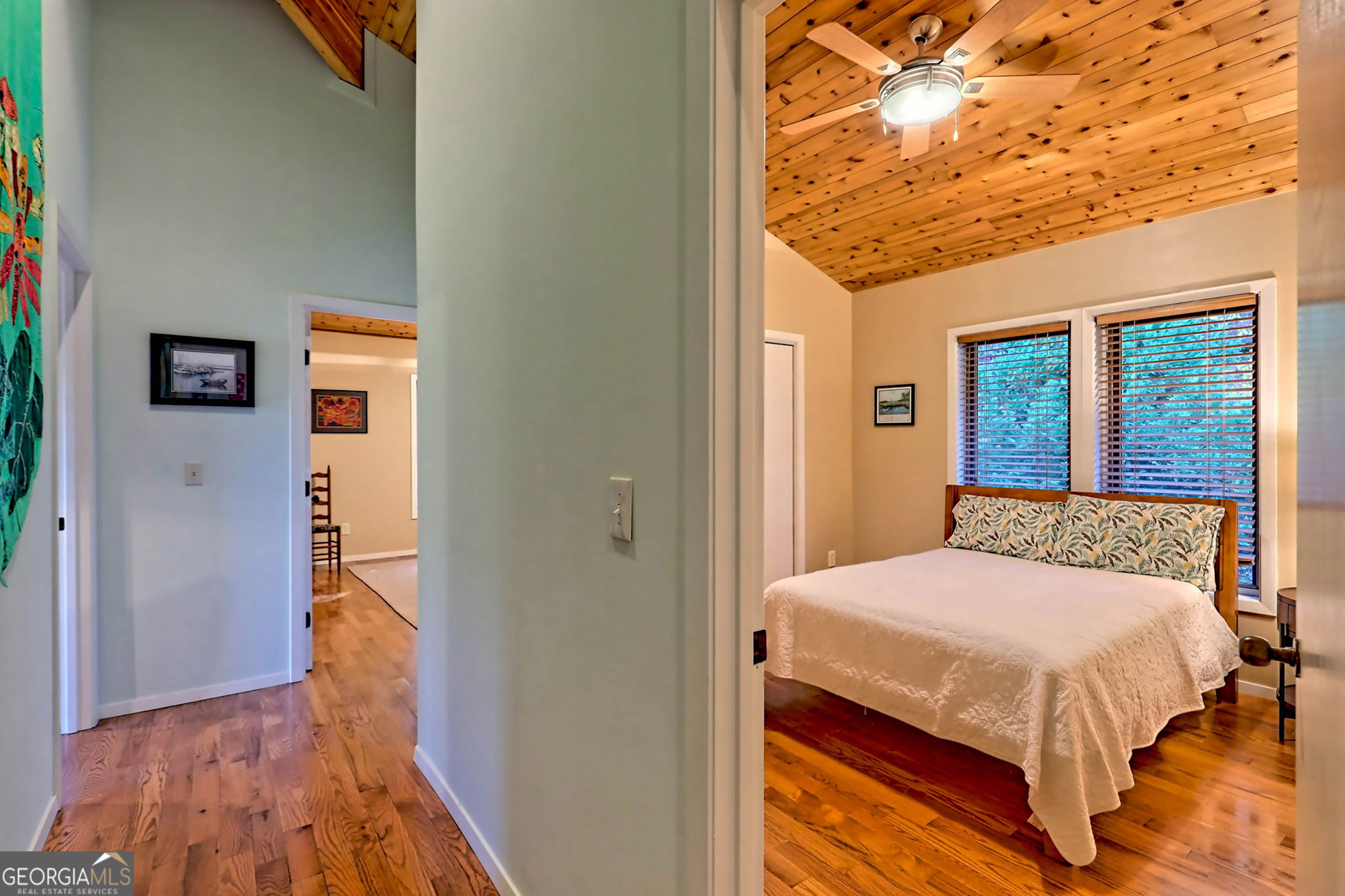 9406 Bridge Creek Road Tiger, GA 30576 - Photo 66 of 197 a bedroom with a bed and a view of bathroom