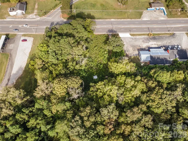 a view of a yard with plants
