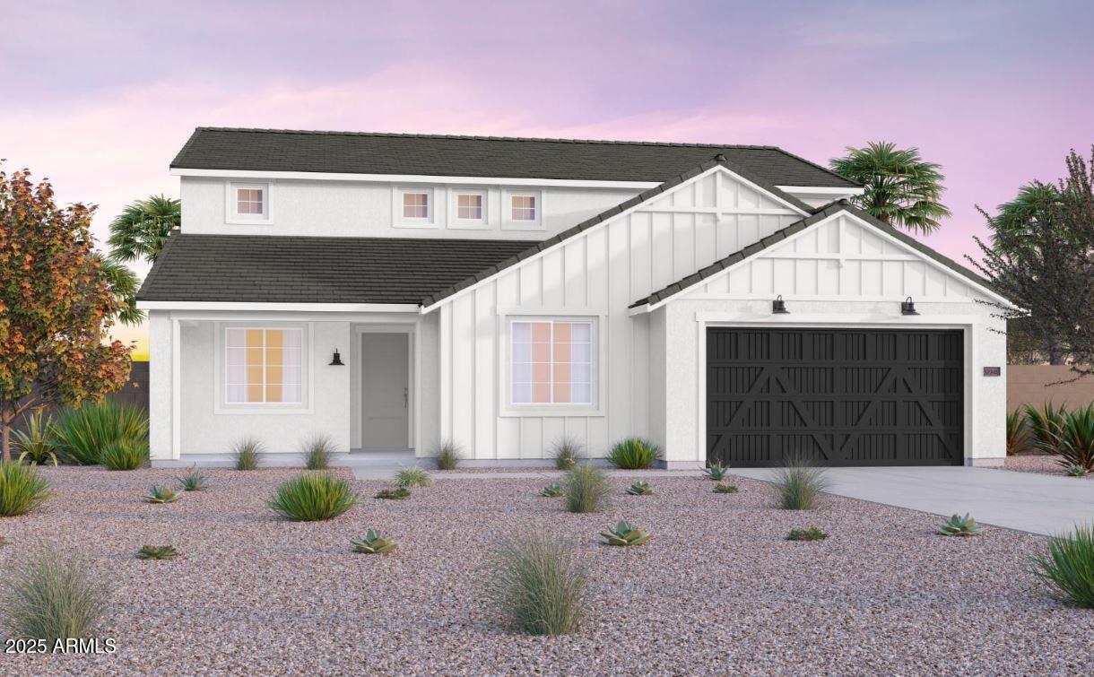 a view of backyard of house