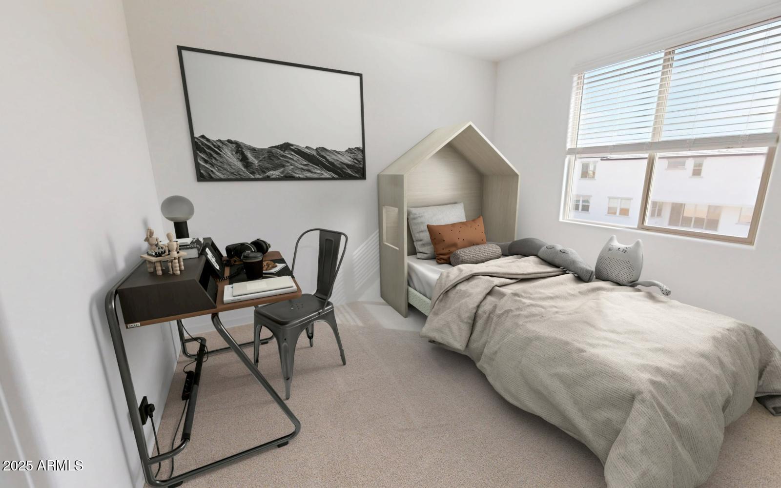 1228 Ridge Road Apache Junction, AZ 85120 - Photo 14 of 45 a bedroom with a bed a mirror and a window