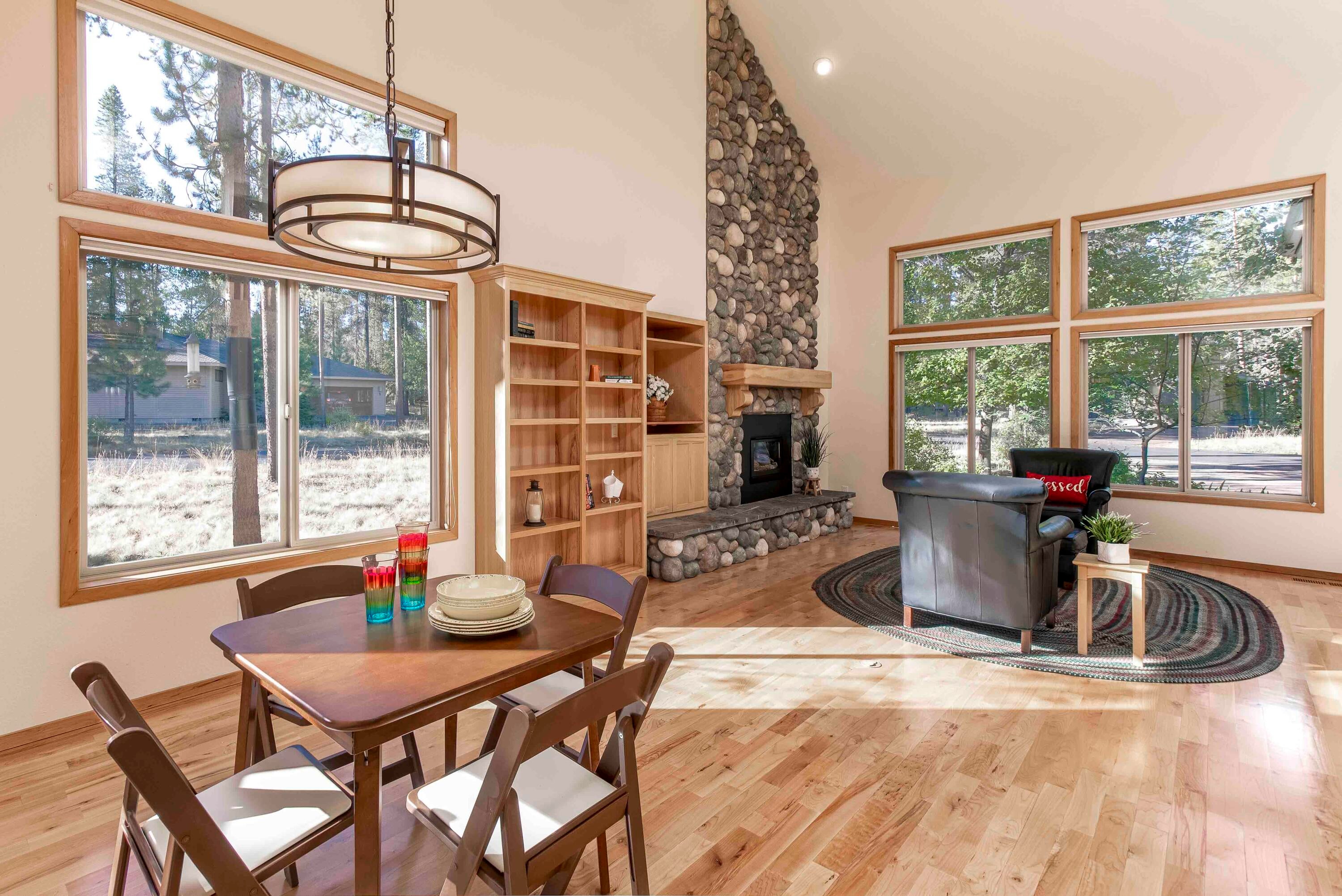 57730 Filbert Lane, Unit 26 Sunriver, OR 97707 - Photo 4 of 36 Large dining area could accommodate your whole crew.