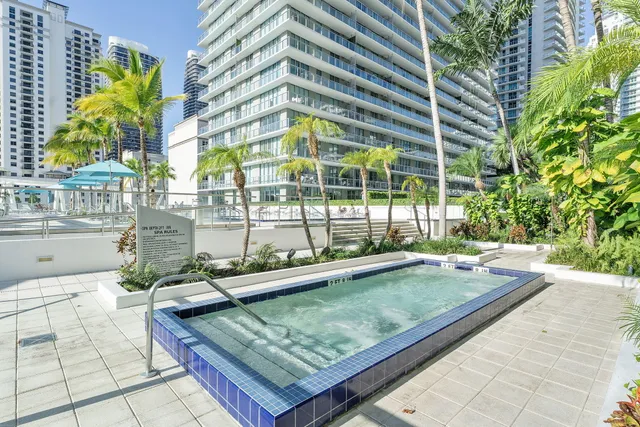 a city view with tall buildings