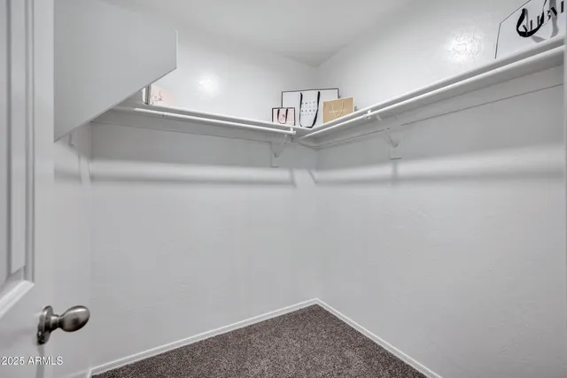 a view of small space with empty racks