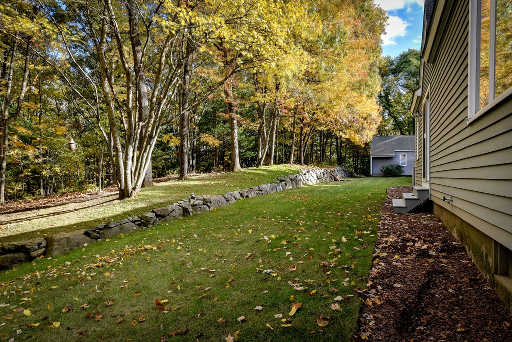 7 Steepletree Lane, Unit 7 Wayland, MA 01778 - Photo 19 of 22 a view of a backyard with large trees
