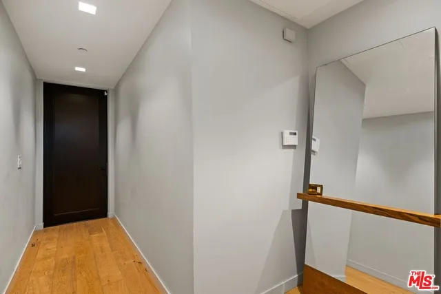 a view of hallway with stairs