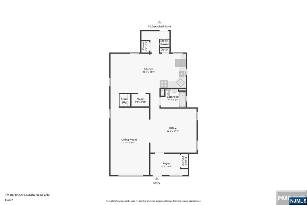 471 Harding Avenue Lyndhurst, NJ 07071 - Photo 48 of 50 a picture of a floor plan