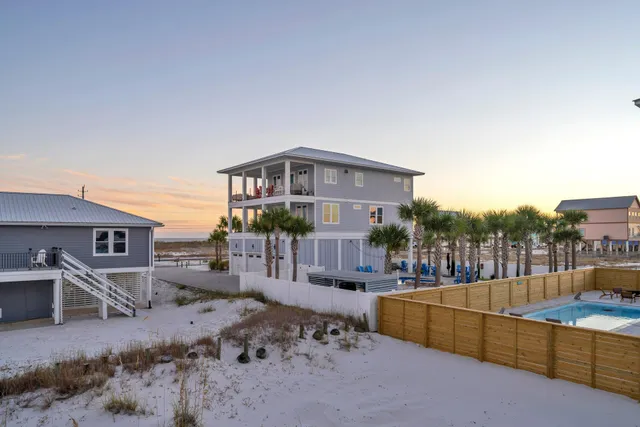 a view of a house with a patio