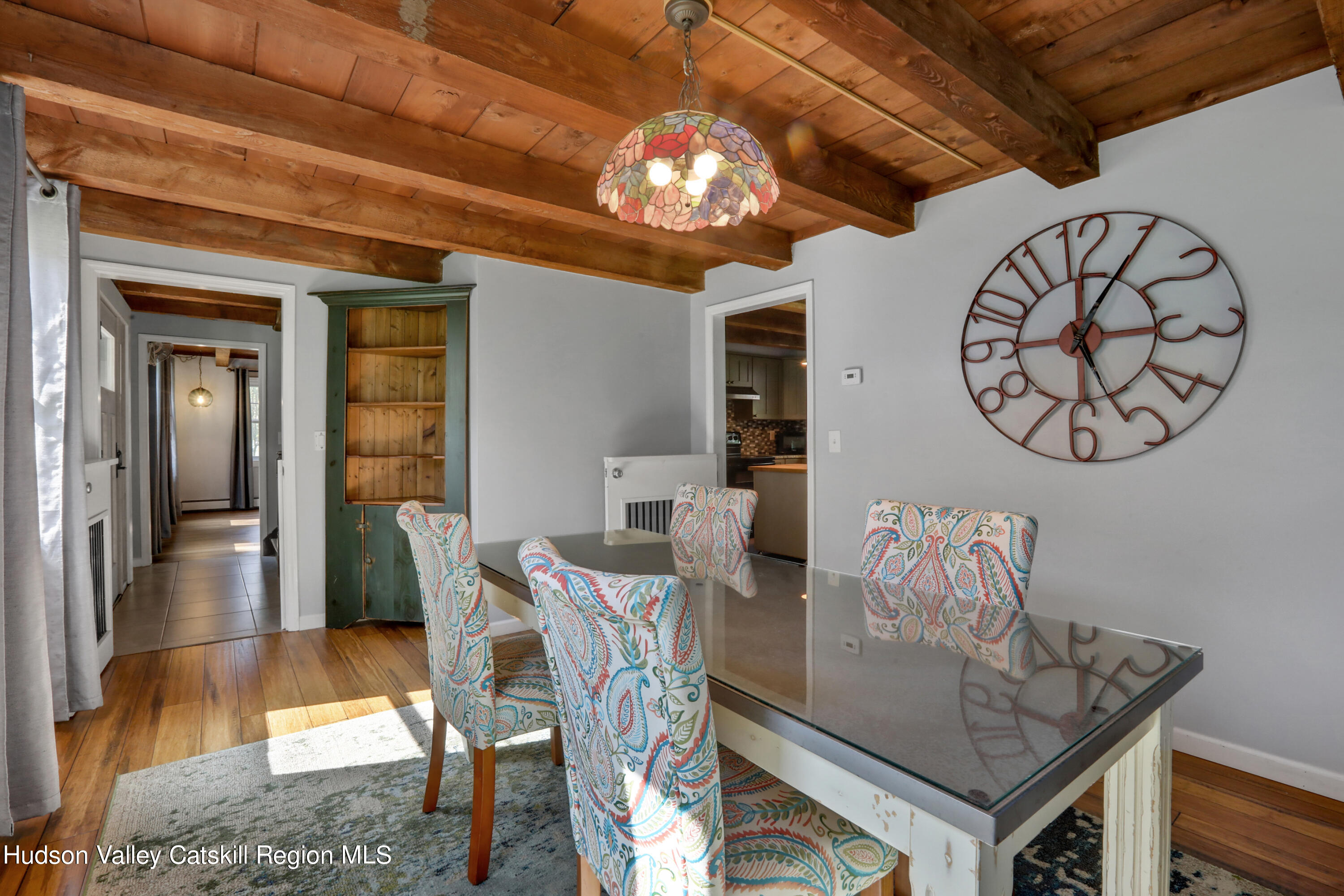 110 Brown Station Road Olivebridge, NY 12461 - Photo 10 of 31 a view of a dining room with furniture and a chandelier