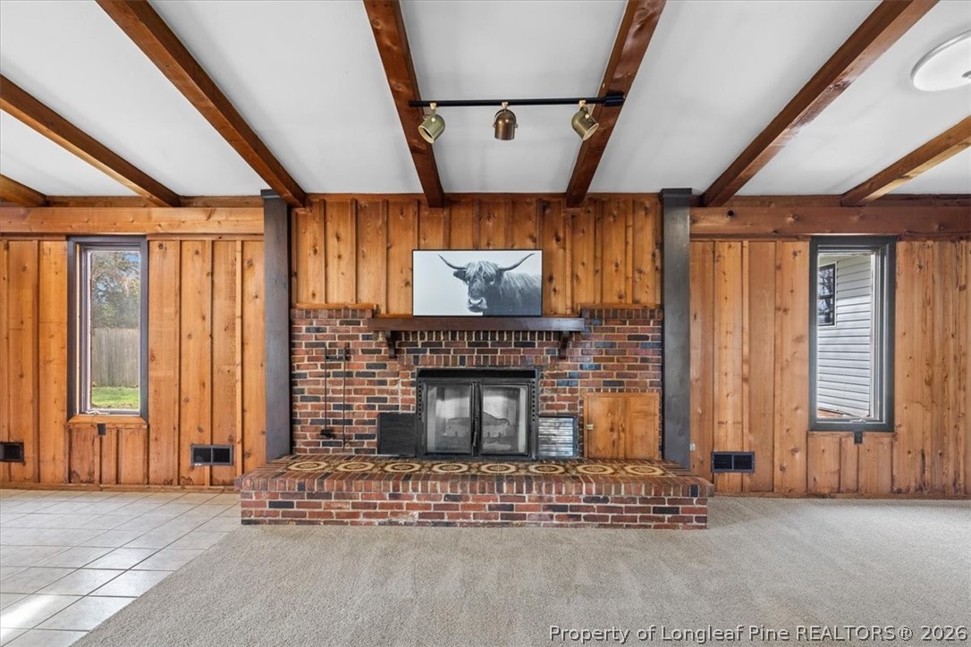 742 Newport Road Fayetteville, NC 28314 - Photo 14 of 47 Cozy Fireplace - Perfect Anchor to the Family Room - New Carpeting Throughout