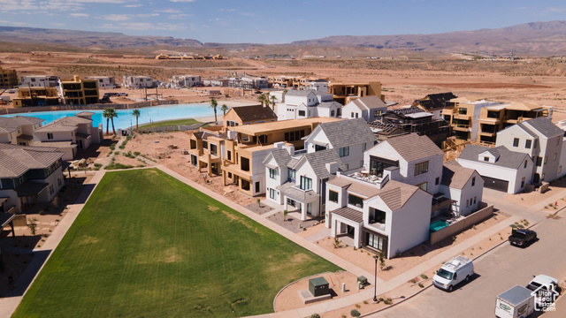 5339 Cyan Lane St. George, UT 84790 - Photo 6 of 44 Aerial view of residential area featuring a mountain backdrop