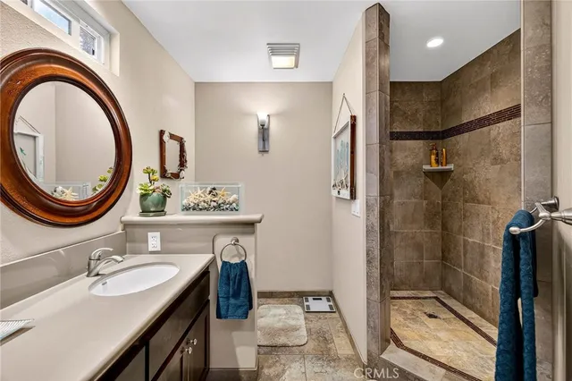 a view of a patio with table and chairs and potted plants