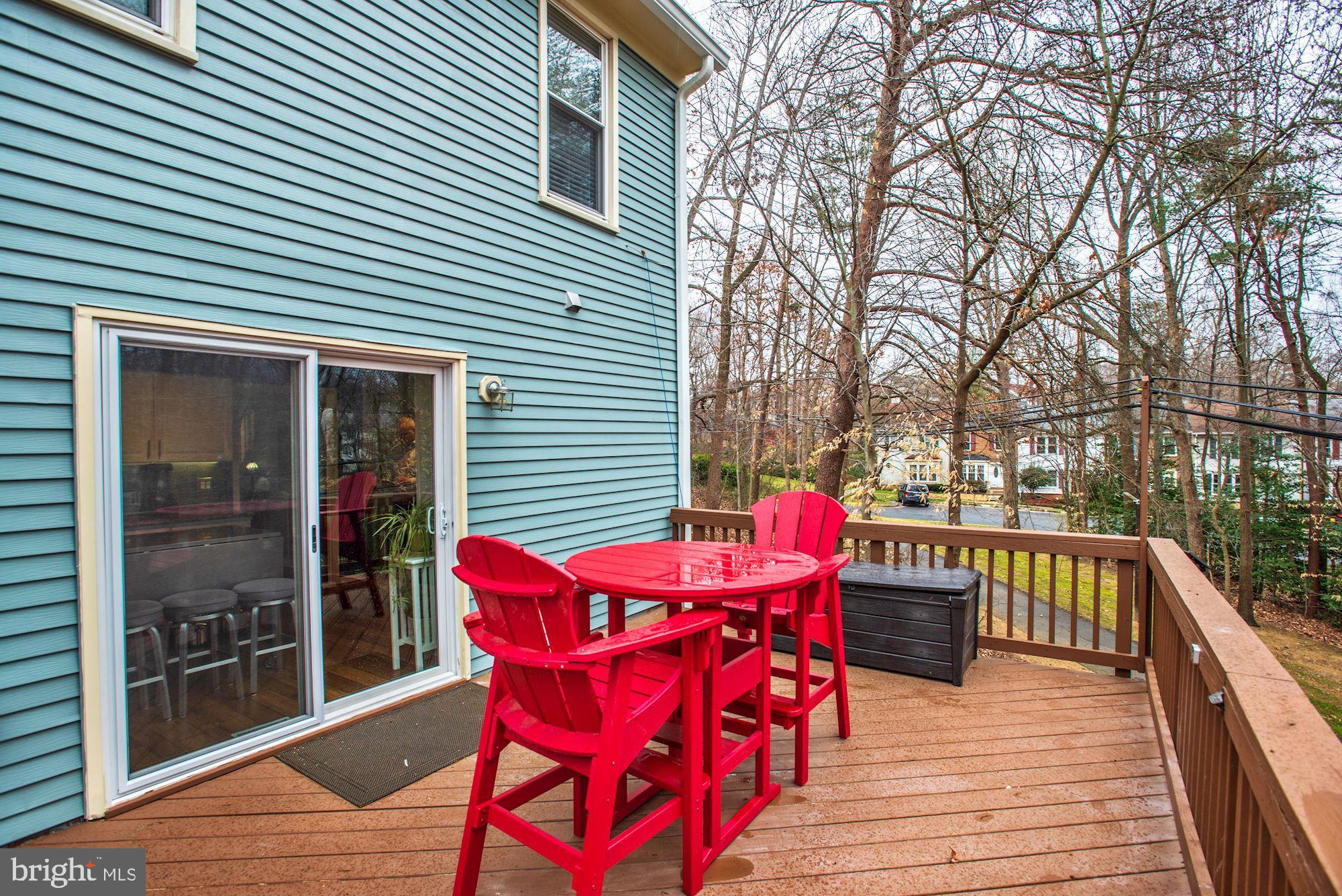 7342 Stream Way Springfield, VA 22152 - Photo 19 of 42 Rear deck off kitchen